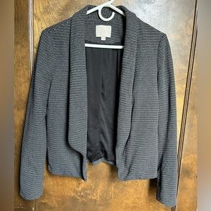 Loft cotton striped blazer